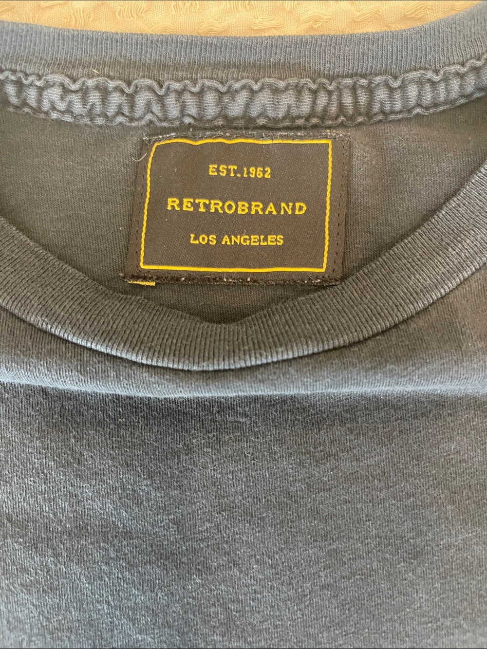 Retrobrand Support Live Music Vintage-like Cotton T-Shirt Size XS Washed Black - Picture 2 of 6